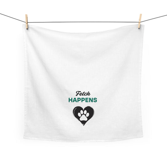 Fetch Happens Pet Lover Tea Towel - Perfect Gift for Dog Owners